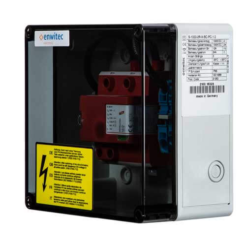 enwitec Überspannungsschutz DC Typ I+II 1 MPPT, Klemmen